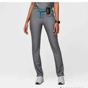 Figs Yola Skinny Scrub Pants in Graphite 1927